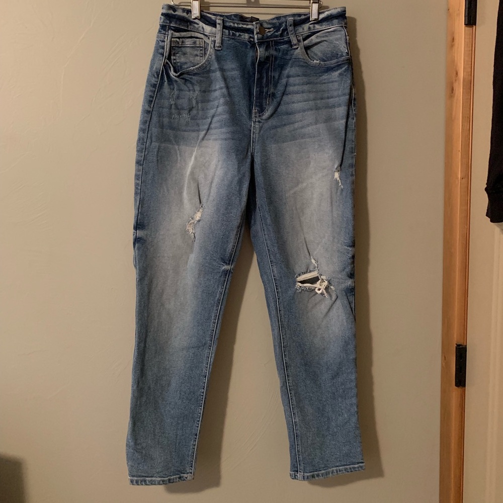 high waisted jeans